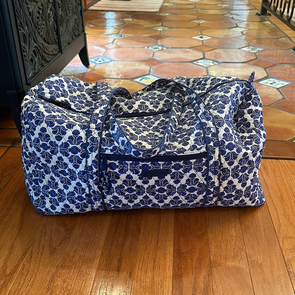 Vera Bradley tile print duffel bag